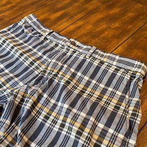 Ralph Lauren Blue Plaid shorts 34w